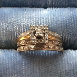 Reserved for heather ——Diamond Bridal set